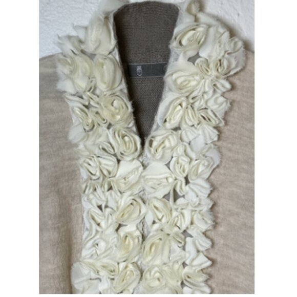 ATSURO TAYAMA FLORAL DETAILED WOOL SWEATER - MEDIUM - Picture 2 of 5